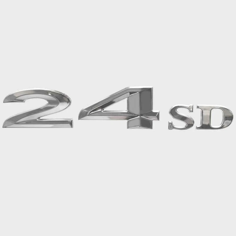 Cobalt Boat Raised Emblem Decal 452807 - 24 SD Silver Sticker