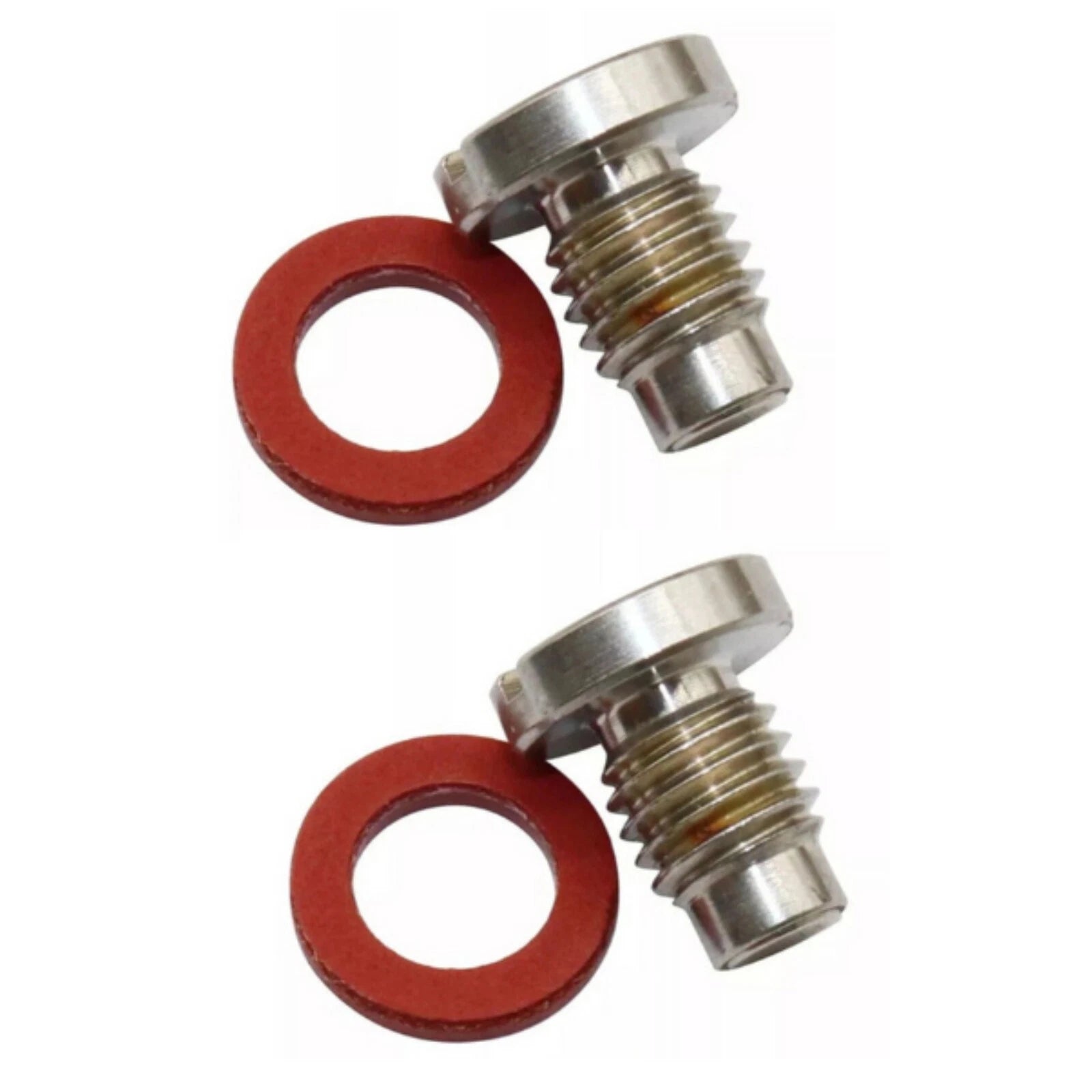 2Pc Slot Head Drain Fill Plug Screw & Gasket Kit for Yamaha Outboards Lower Unit