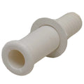 Boat Thru Hull 7409931 - 1 1/8 Inch Barbed White Plastic