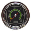 Mercury Boat Classic Vacuum Gauge - Medallion 2 Inch Silver - Black