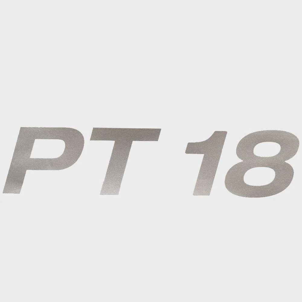 Crestliner Boat Model Decal 2281016 - PT 18 Silver Sticker