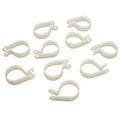 Boat Wire Clamps - 1 Inch White Plastic (set of 10)