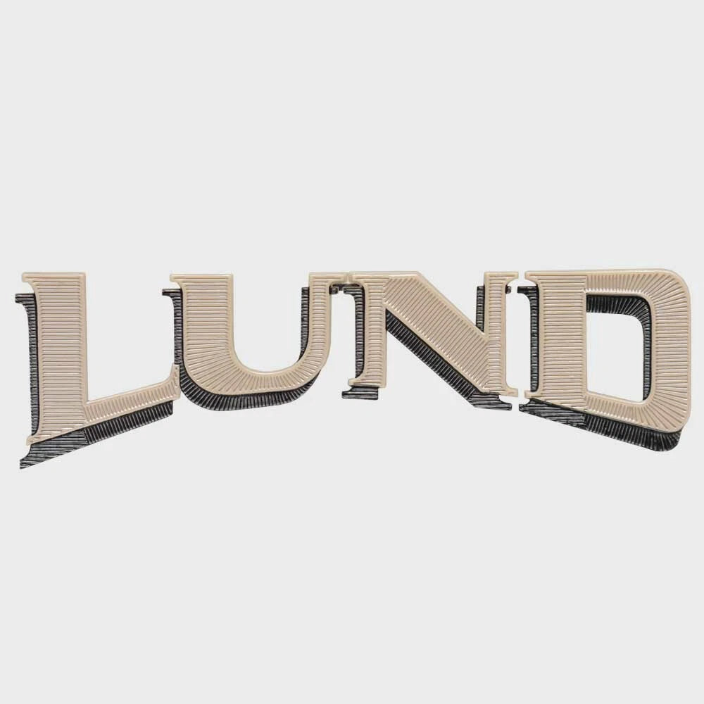 Lund Boat Iron-On Emblem Applique 1988346 - Beige Black