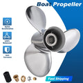 13 1/2X21 Stainless Boat Propeller for Mercury Engine 40-140HP 15 Tooth 21"Pitch