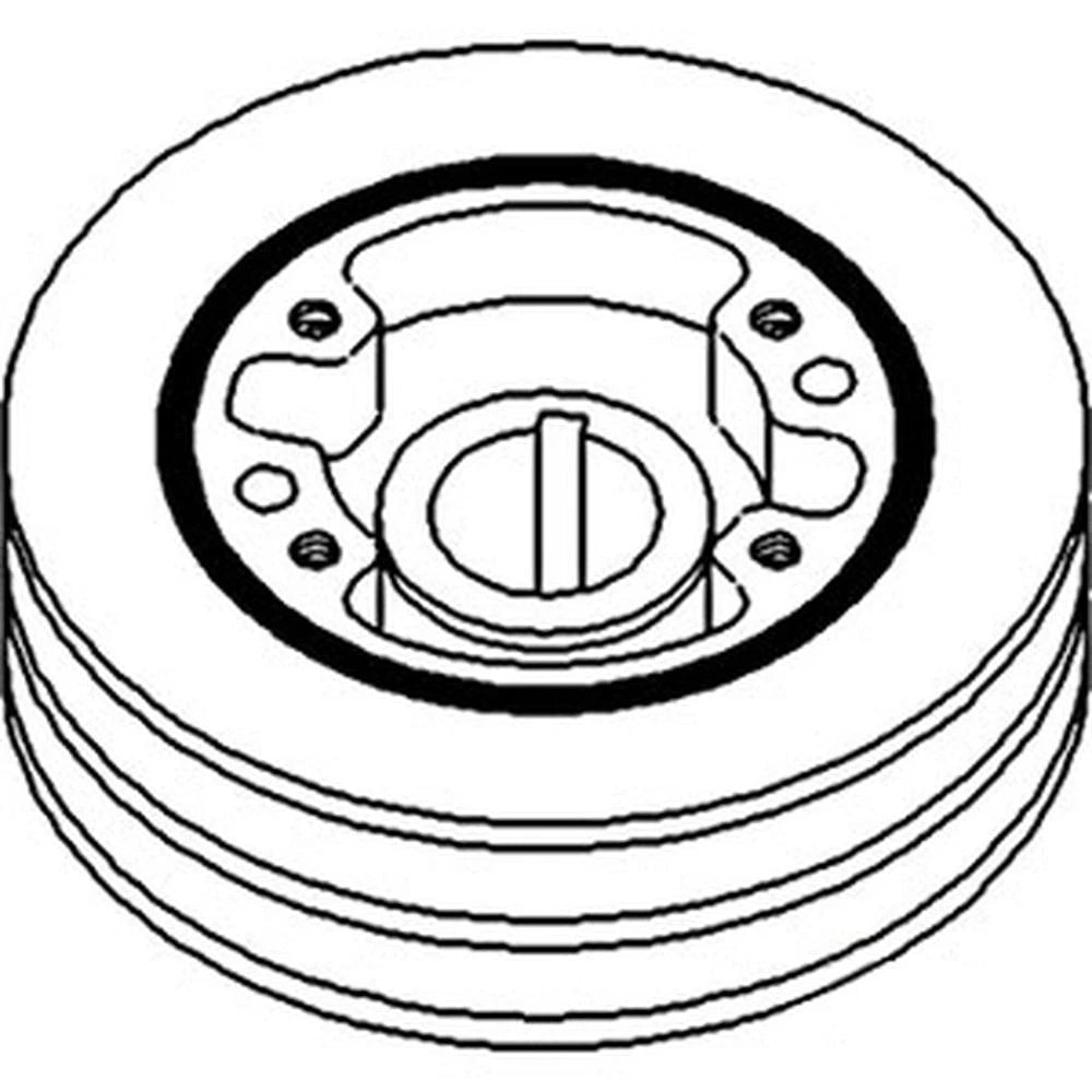 701036C93 Crankshaft Damper Pulley Fits International 806 856 ++ Tractors