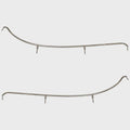 Chaparral Boat Curved Grab Rails - 64 Inch Polished SS (set of 2)
