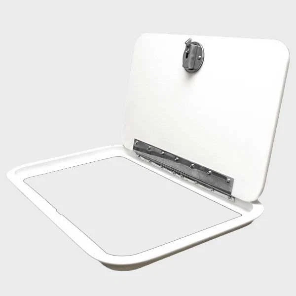 Mako Boat Access Hatch 66831 - 11 1/2 X 18 1/2 Inch White Poly