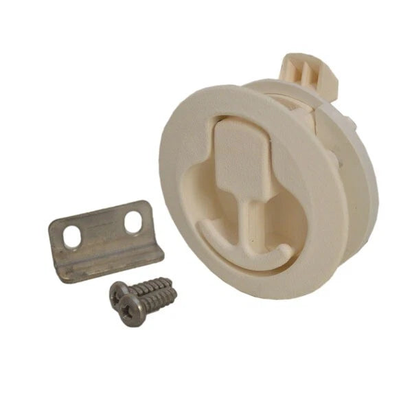 TH Marine Boat Slam Hatch Latch NFSL-1-2 - White Plastic Non Locking