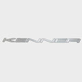 Kenner Boat Raised Brand Decal 130083 - Silver Logo Sticker