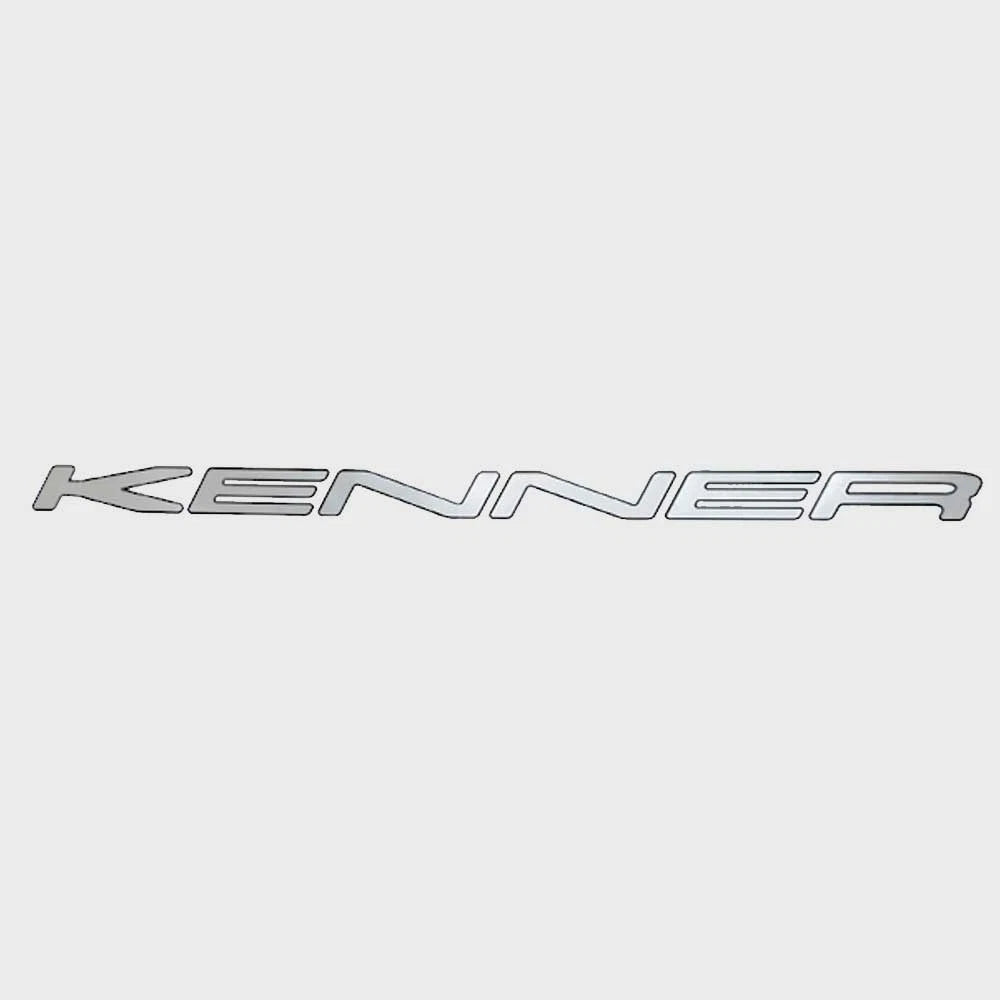 Kenner Boat Raised Brand Decal 130083 - Silver Logo Sticker