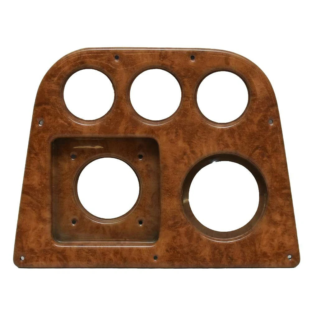 Rinker Boat Blank Instrument Panel - Brown Faux Woodgrain Plastic