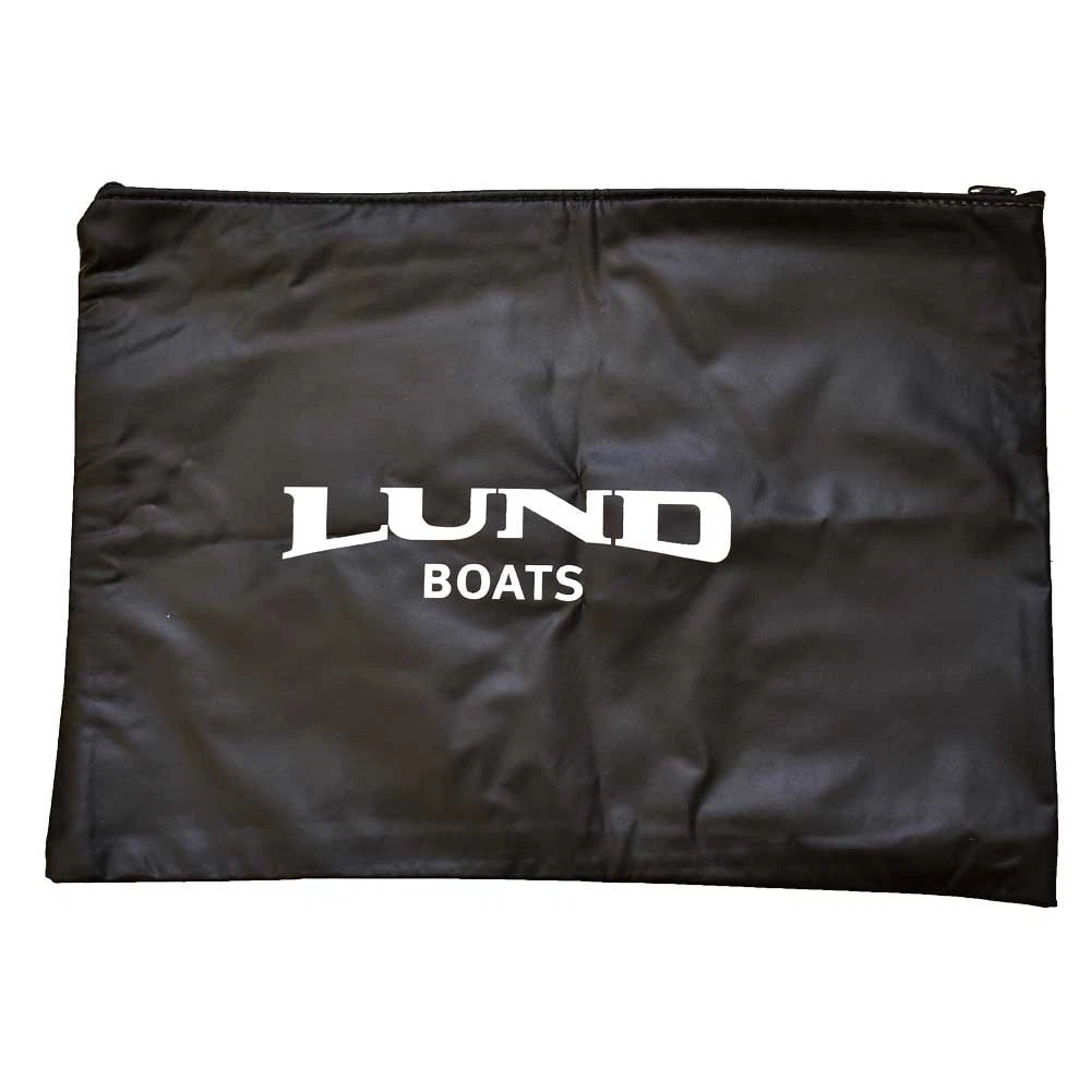 Lund Boat OEM Owners Manual Storage Bag - Zippered Black