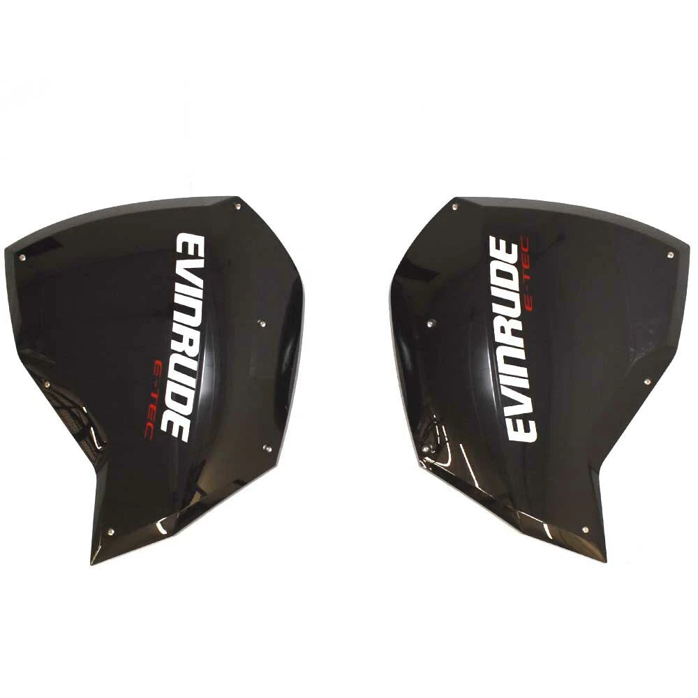 Evinrude Boat Outboard Cowlings - E-TEC 175 HP 2.7L Deep Black (set of 2)