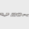 SunCatcher Boat Model Decal Sticker 73405326 - V20FC Silver Black