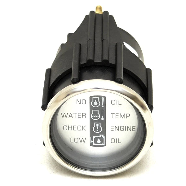 Faria OMC Boat Systems Check Gauge GP9910C - Spun Silver 2 Inch