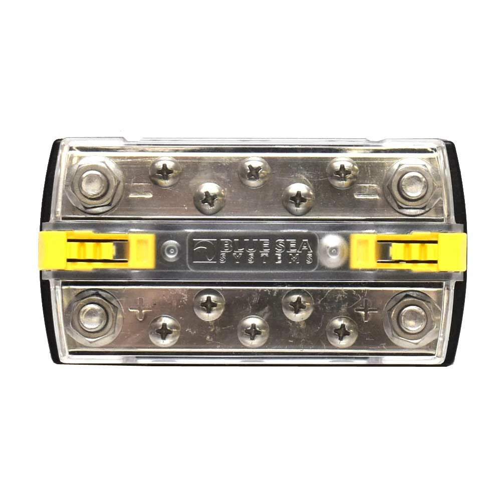 Blue Sea Systems Boat DualBus Plus Busbar - 150A - 300V Black/Clear