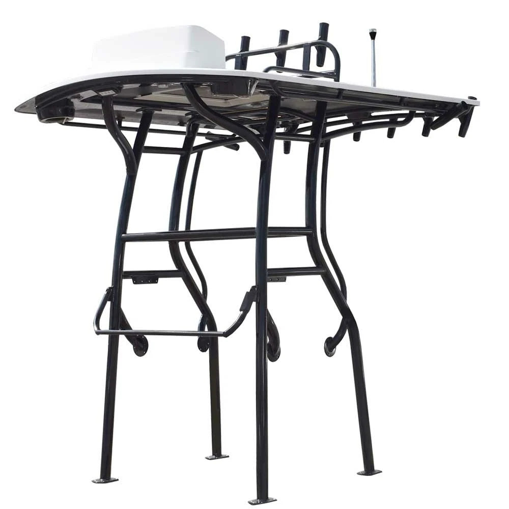 Ranger Boat T-Top Tower - Bay Series Hard T Top with Access Hatch Black