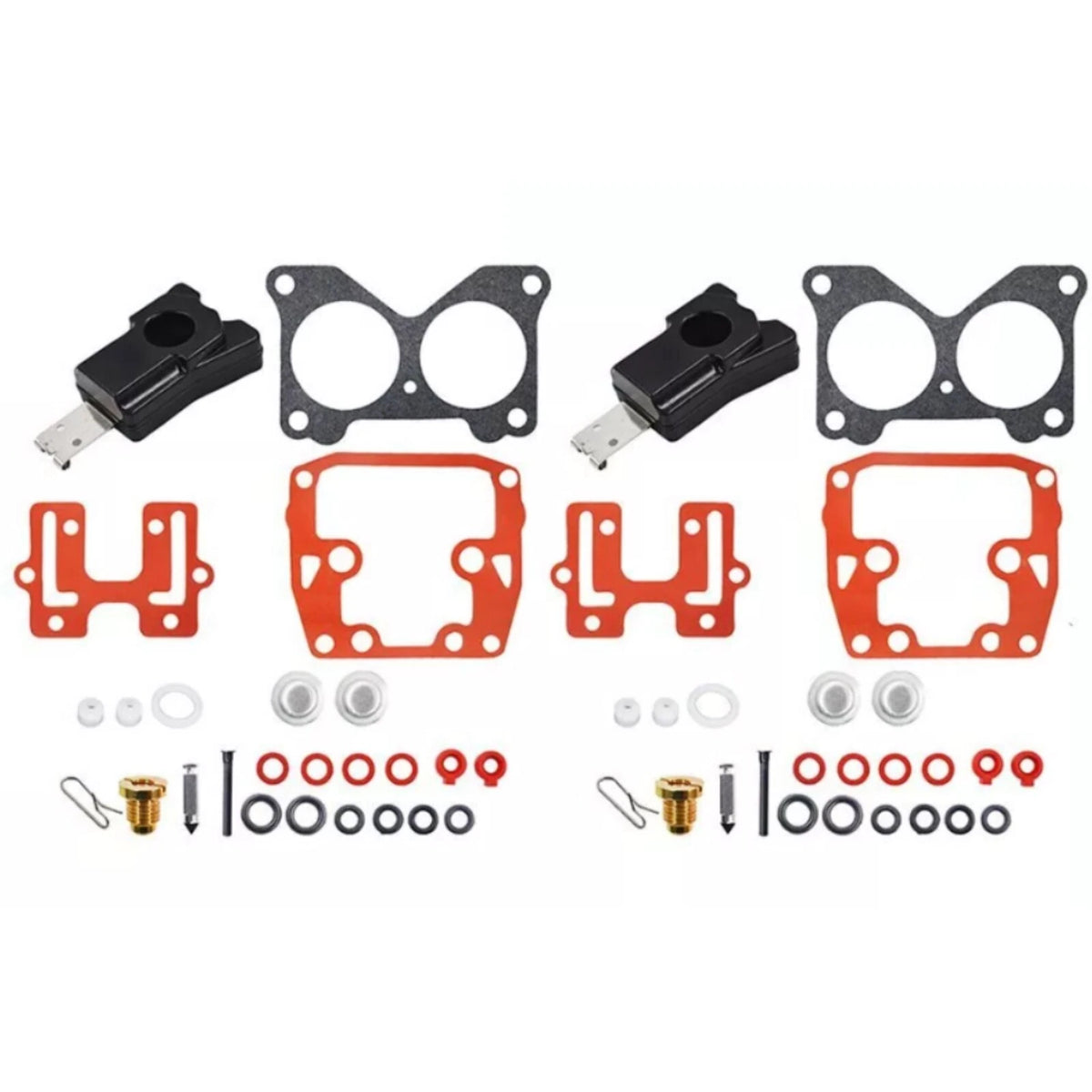 2Pc Johnson Evinrude 140 150 155 175 185 200 235 HP Carburetor Kit 435443 439076