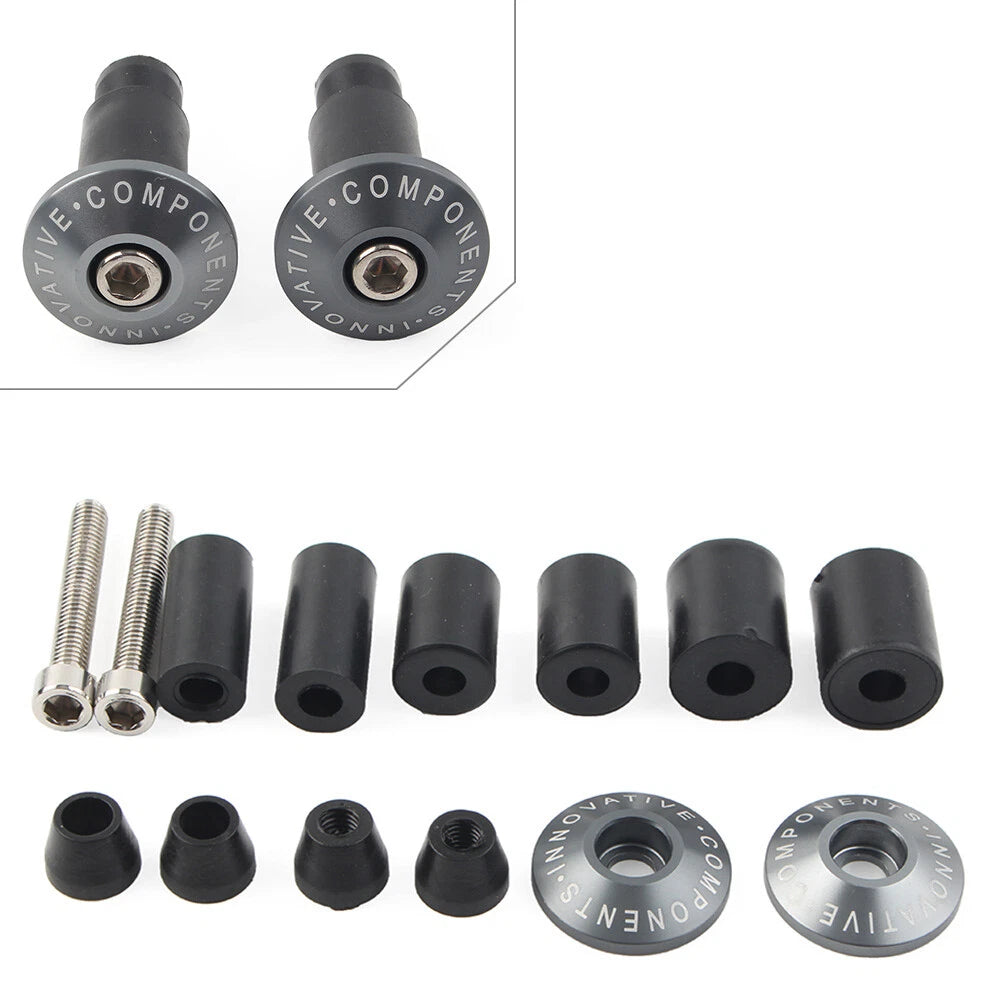 Motorcycle 7/8'' Handle Bar End Cap Handlebar Grips Cap Plugs Dirt Bike