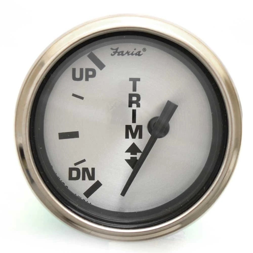 Faria Boat Trim Gauge GP7666A - Spun Silver Honda 2 Inch