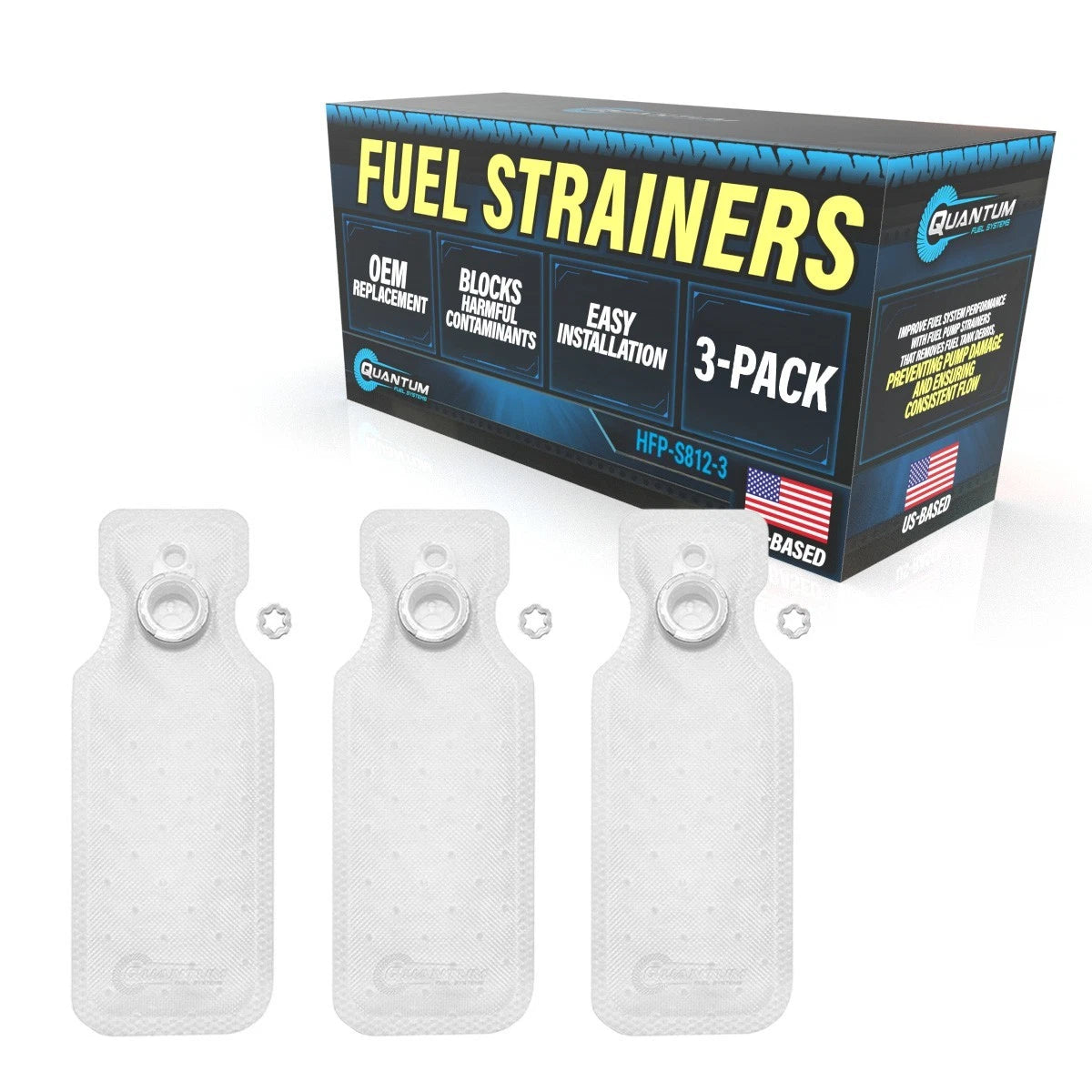 QFS Fuel Pump Filter Strainers [3 Pack] for KTM RC 390 2018-2019 93507088000