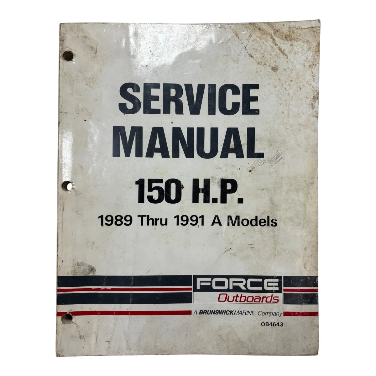 Force Outboards OB4643, 150 HP. 1989 Thru 1991 a Models Service Manual
