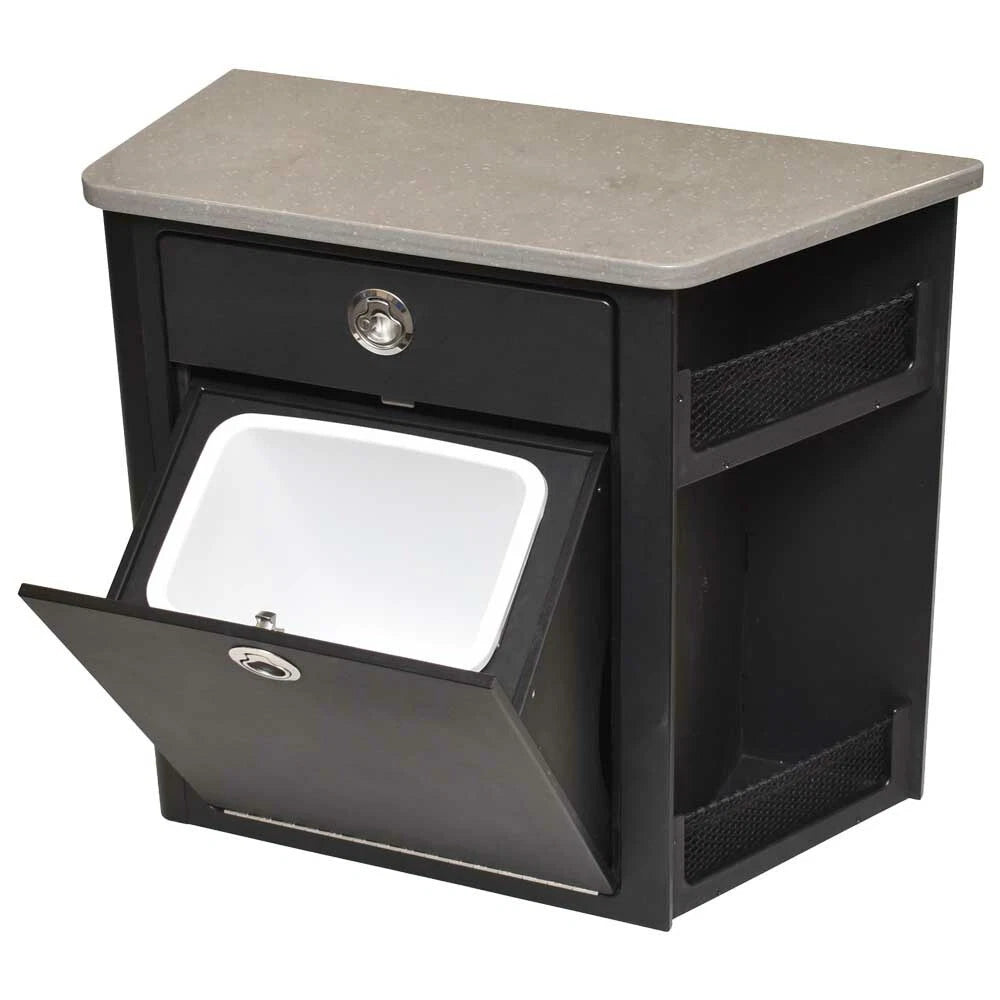 Barletta Pontoon Boat Table Top 110374 - with Trash Can Storage Drawer