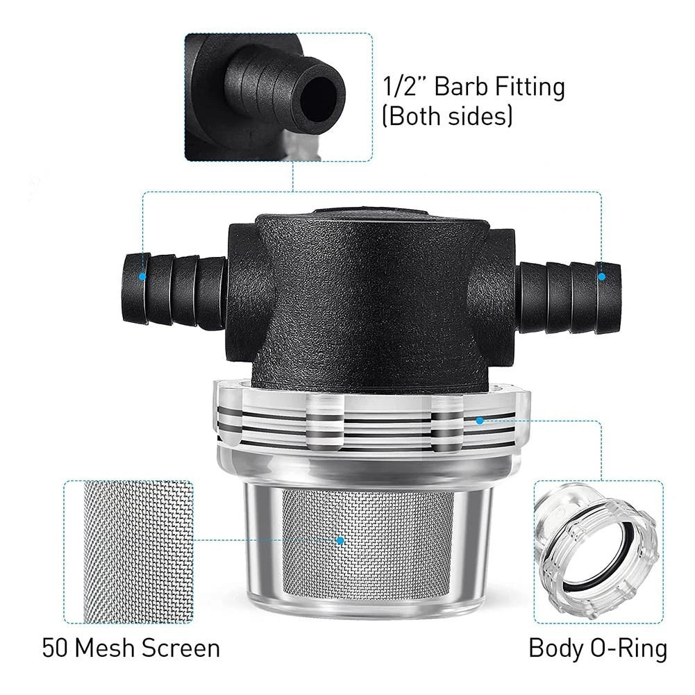Water Pipe Filter Water Strainer 1/2 Inch Accessories for Pressure Washers