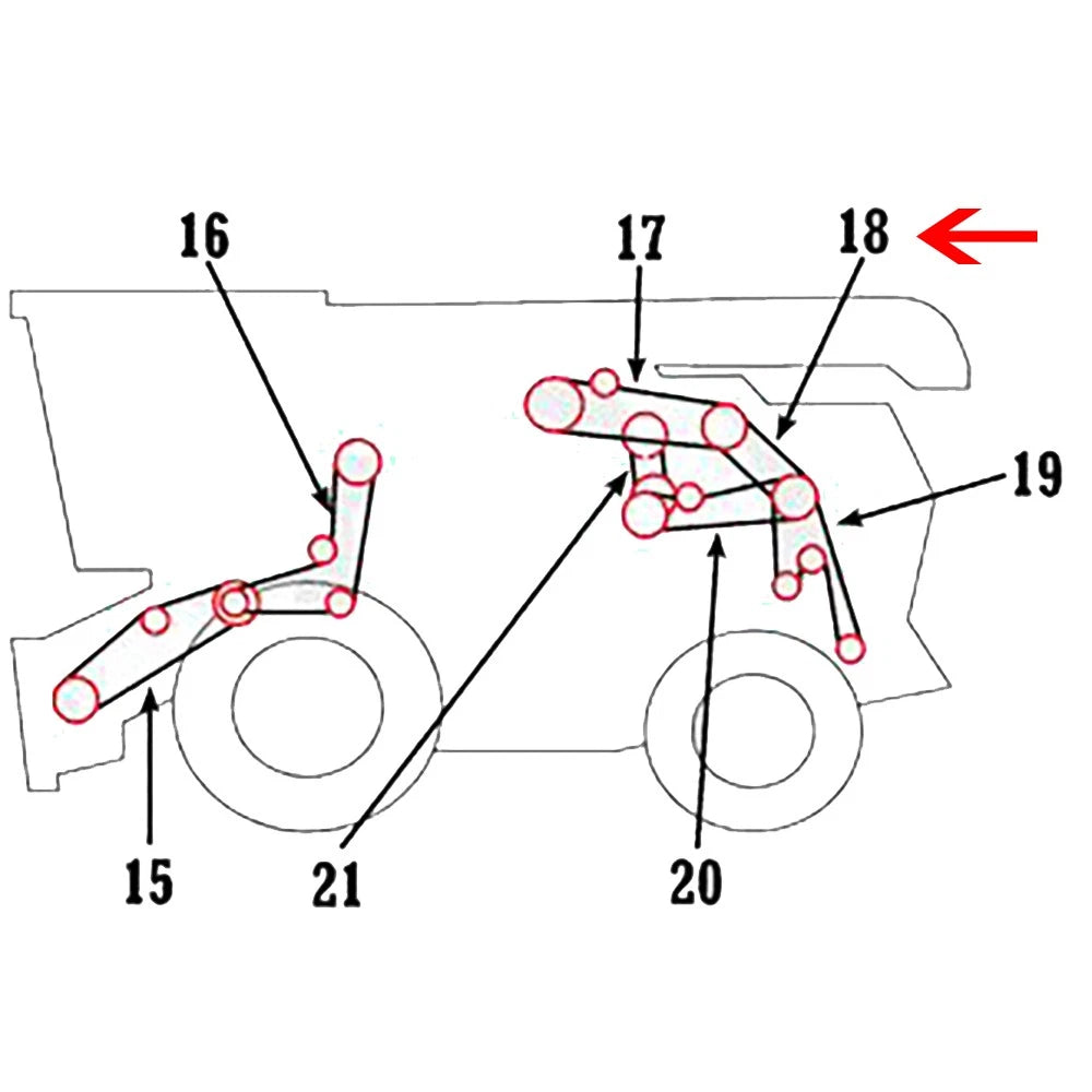 AMH240888 H240888 Chopper Drive Belt Fits John Deere Combine
