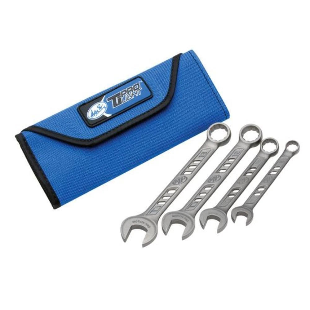 Motion Pro 08-080478 Titanium Wrenches Euro Set (4 Pieces) 8, 10, 12, 13 Mm