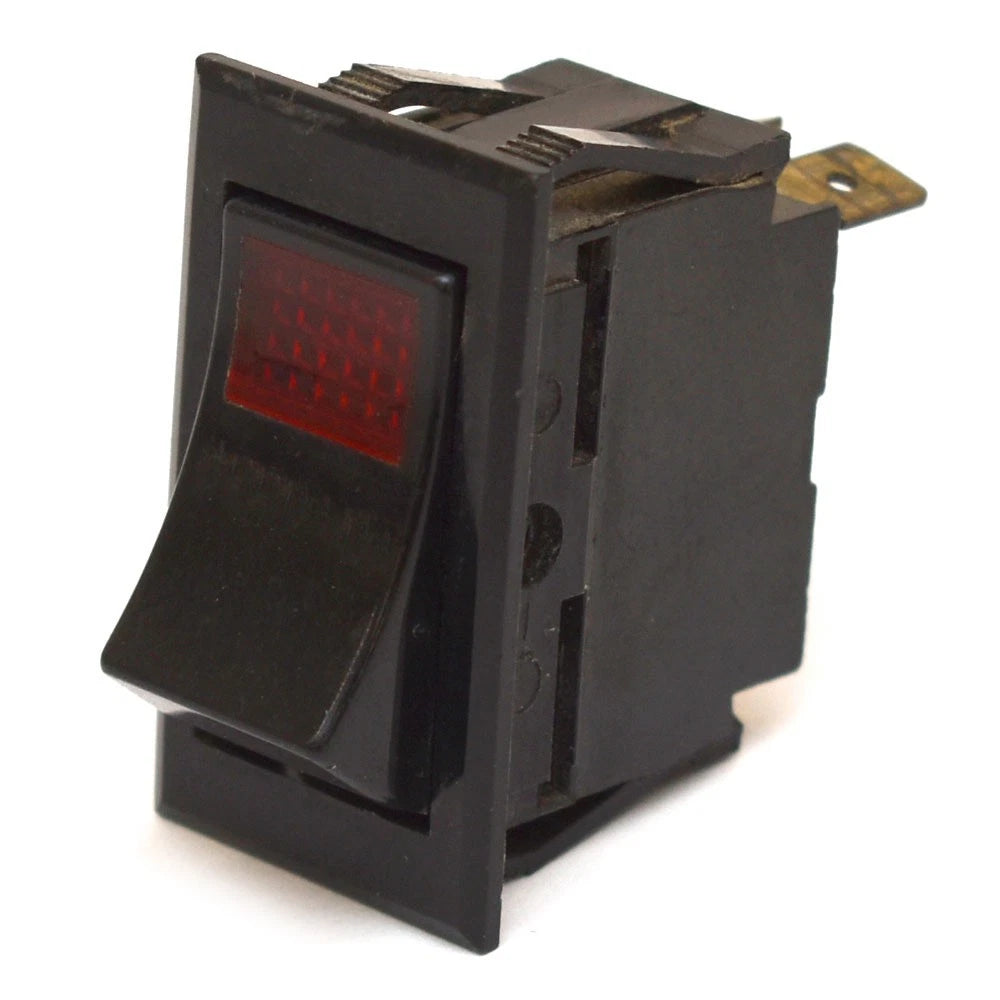 Carling Boat on - Off Rocker Switch - 1 3/4 X 1 Inch Black Plastic