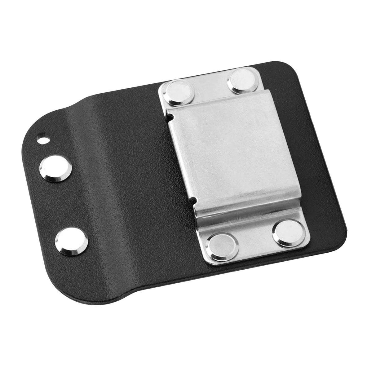 Tape Measure Holster for Tool Belt Clip on Black Metal Holder for Construction
