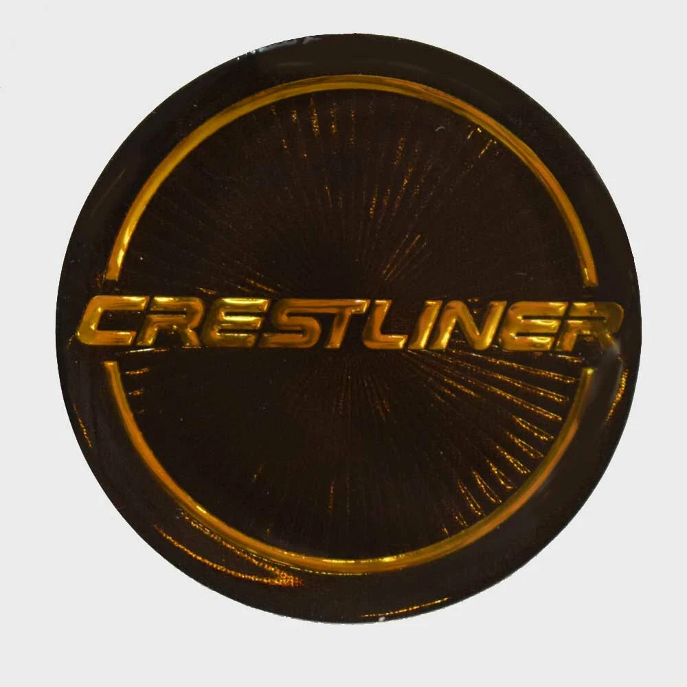 Crestliner Boat Steering Wheel Emblem Decal - Logo Raised Sticker