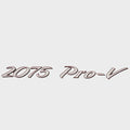 Lund Boat Raised Emblem Decal 2330925 - 2075 Pro-V Silver Black Red