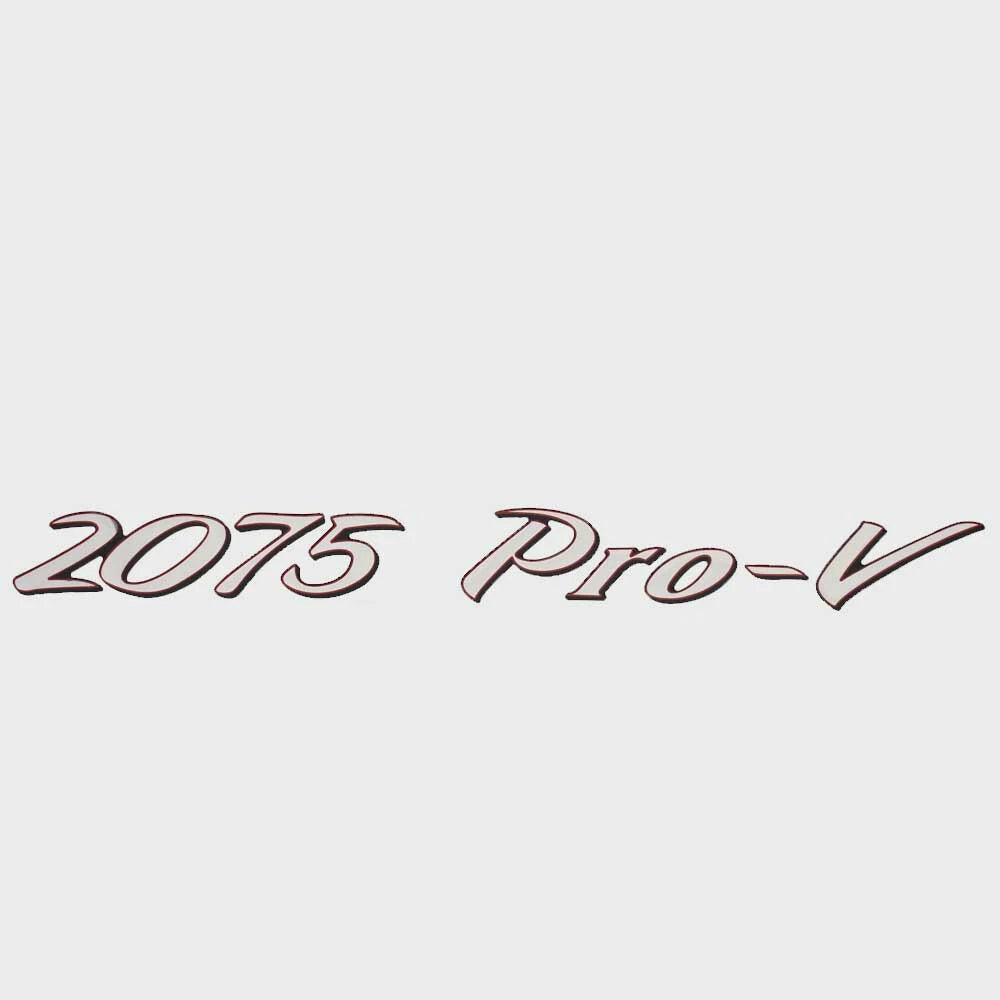 Lund Boat Raised Emblem Decal 2330925 - 2075 Pro-V Silver Black Red