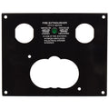 Regal Boat Blank Fire Extinguisher Panel 336061 - Black Aluminum