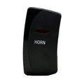 Carling Boat Momentary On/Off Rocker Switch - Black Horn Lighted