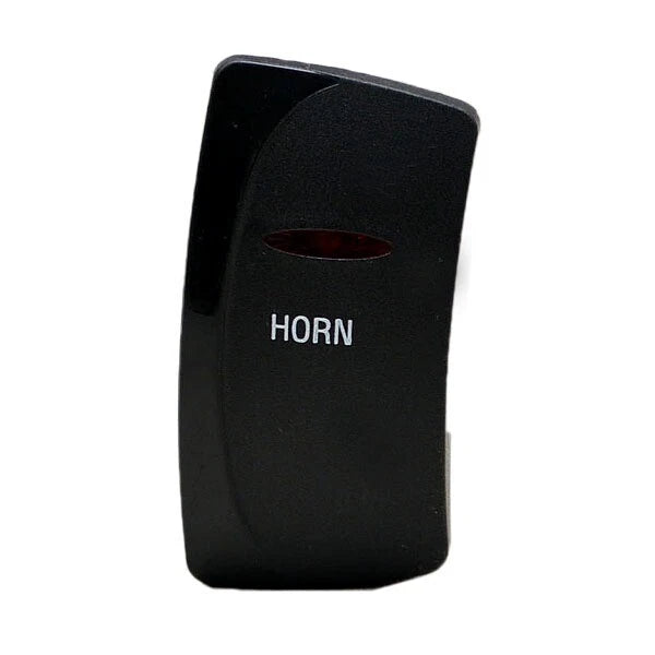 Carling Boat Momentary On/Off Rocker Switch - Black Horn Lighted