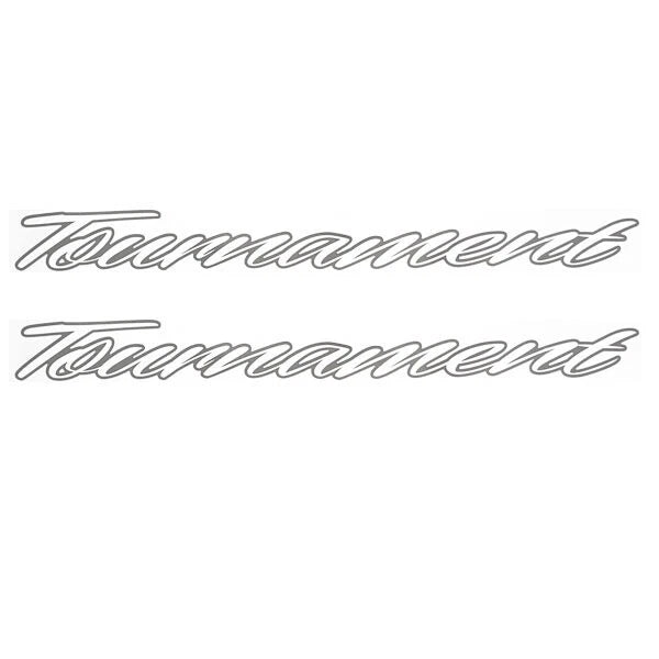 Tracker Boat Decals 135578 - Tournament Silver White 16 1/8 Inch 2PC