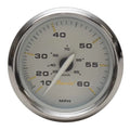 Faria Boat Speedometer Gauge SE9945B - Kronos Silver 60 MPH 3 1/4 Inch