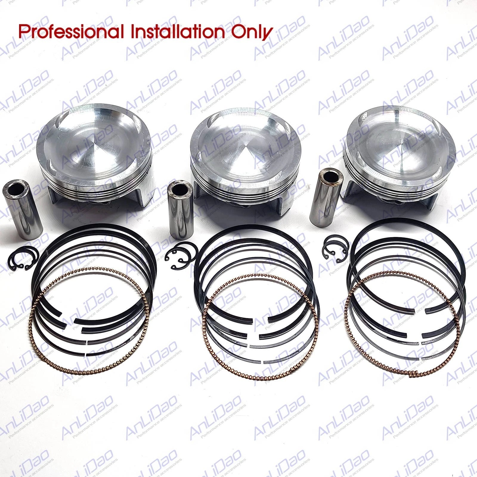 3Pcs Fit SeaDoo 1630 4-Tec RXT&RXP 300HP Standard Platinum Piston Kit 420892738