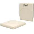 Excel Boat Seat Cushion Set - Off White Vinyl (2 Piece Set)