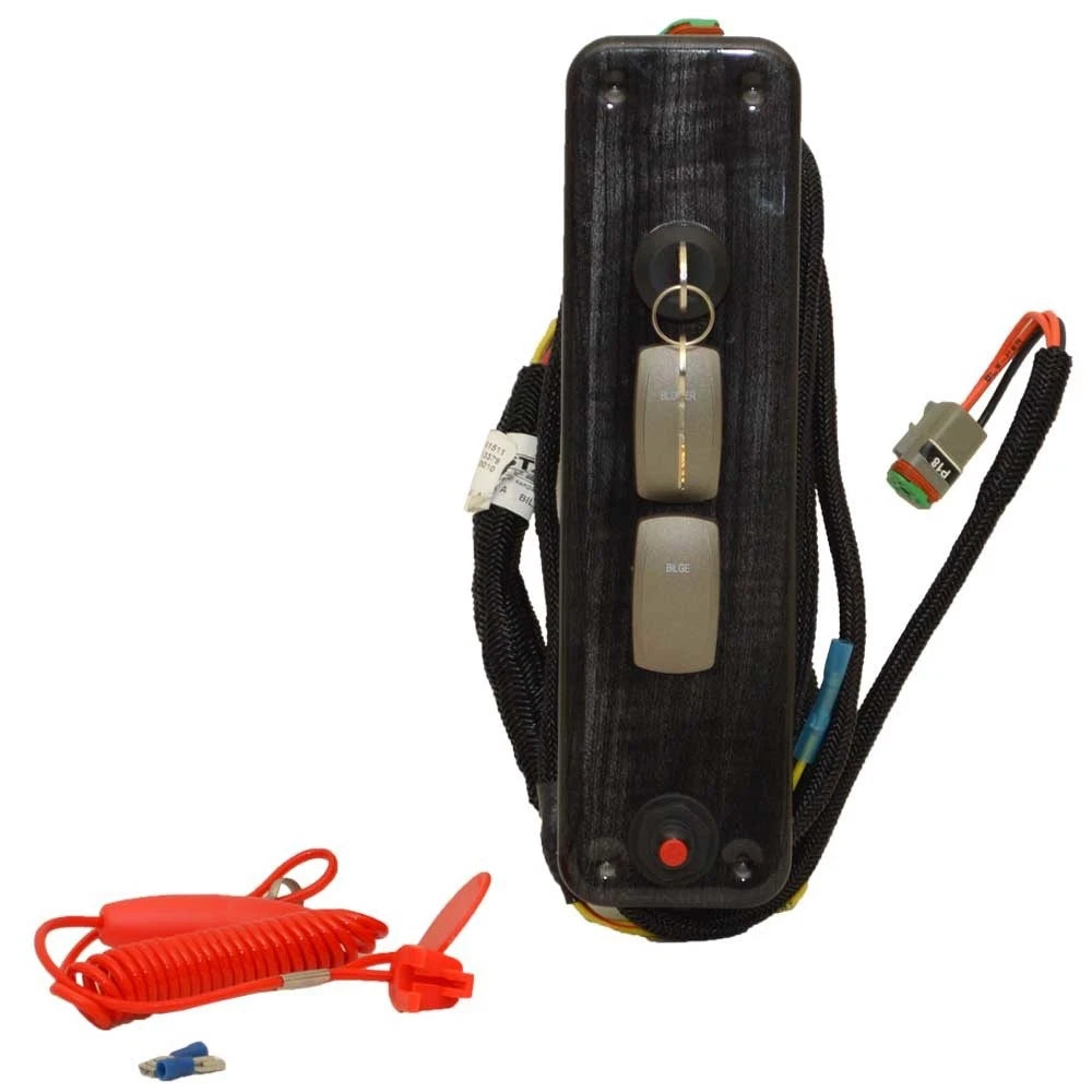 Premier Pontoons Boat Ignition Switch Panel - 10 1/4 X 2 3/4 Graywood