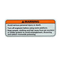 Sea Doo Boat Warning Sticker 204901334 - Avoid Injury 3 3/4 Inch