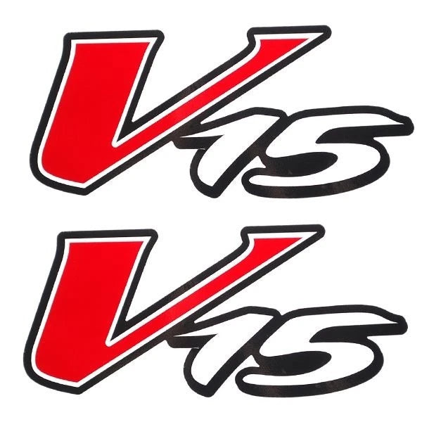 Tracker Boat Logo Decals 157815 - V-15 Red White Stickers (pair)