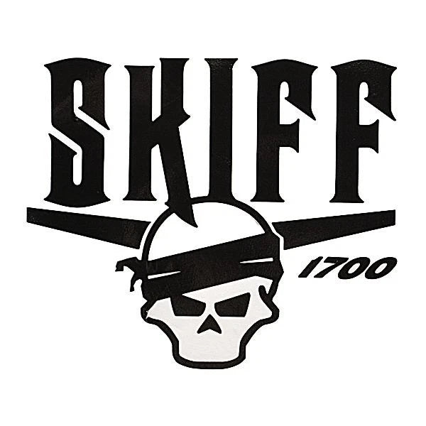 Larson Boat Console Decal Sticker - Pirate Skiff 1700 Black