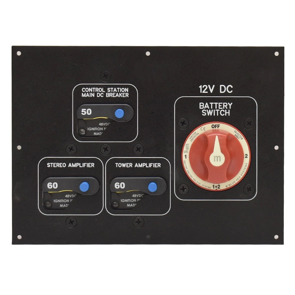 Sea Ray Boat Battery Switch - Breaker Panel 2296451 - SDX 250 Aluminum