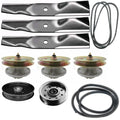 Rebuild Kit Blade Spindle Belt Combo Fits John Deere 425 445 455 54" Deck
