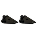 Boat Gas Shock Mounting Brackets - 3/8 Inch Black Stainless (pair)