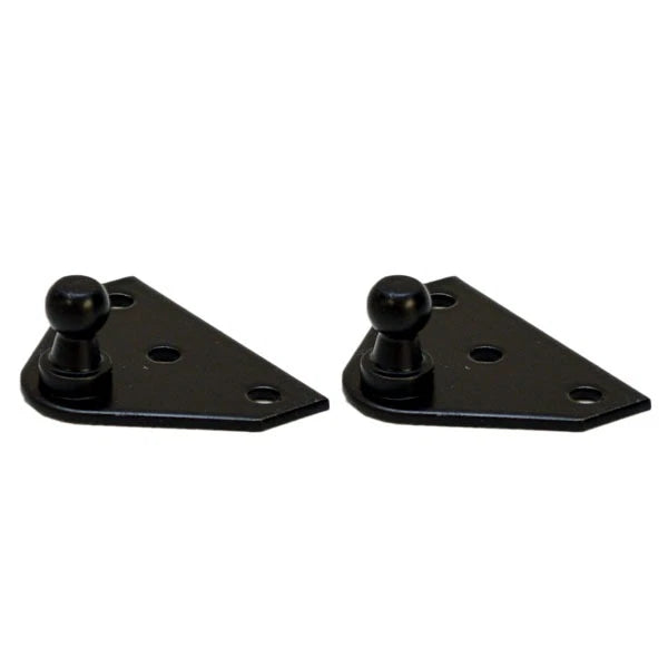 Boat Gas Shock Mounting Brackets - 3/8 Inch Black Stainless (pair)